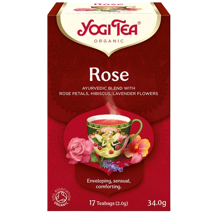 yogi tea rózsa bio tea 34g