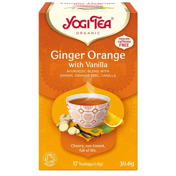 yogi tea narancsos gyömbér bio tea vaníliával 30.6g
