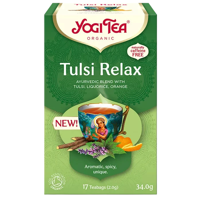 yogi tea pihentető tulsi bio tea 34g