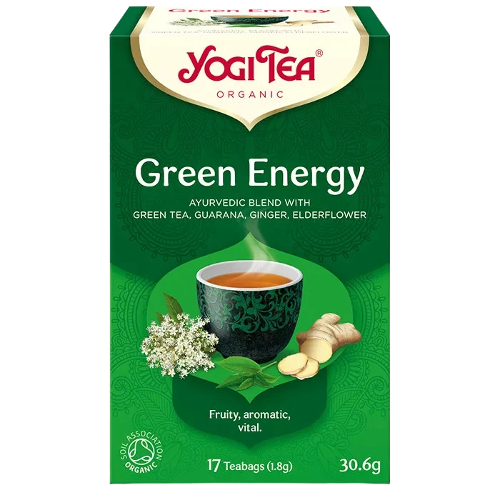 yogi tea energizáló bio zöld tea 30.6g