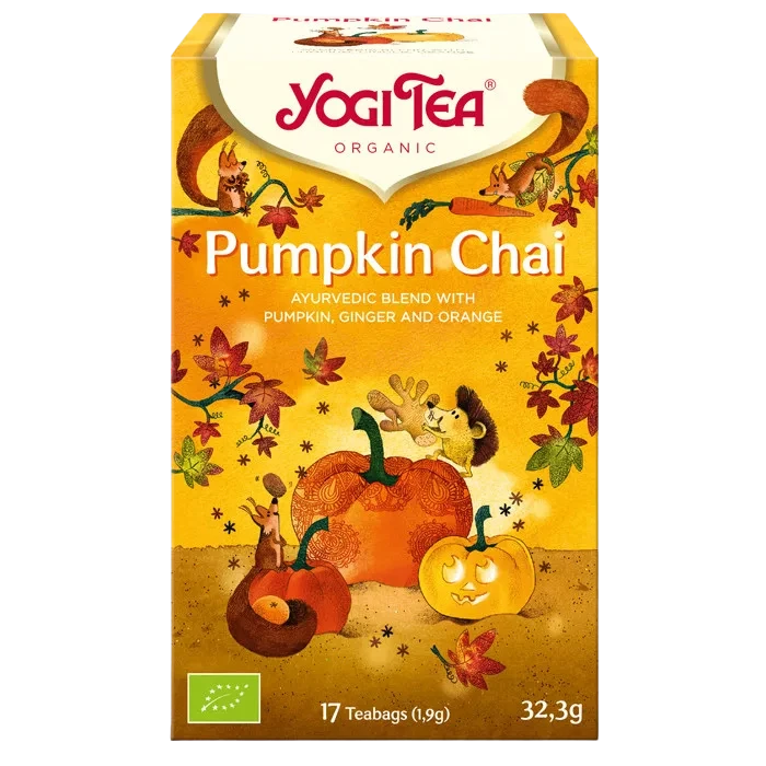 yogi tea sütőtökös chai bio tea 32.3g