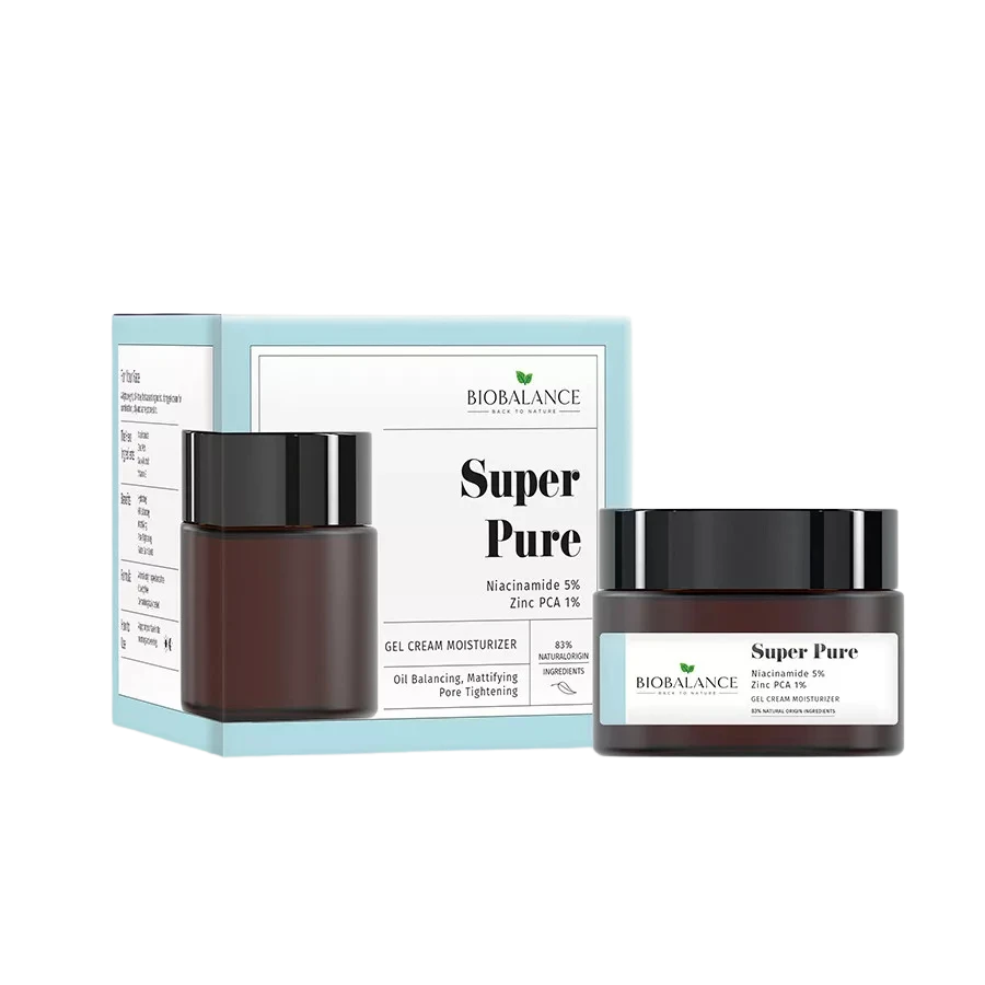 biobalance szuper hidratáló gélkrém arcra niacinamiddal és cink pca val 50ml