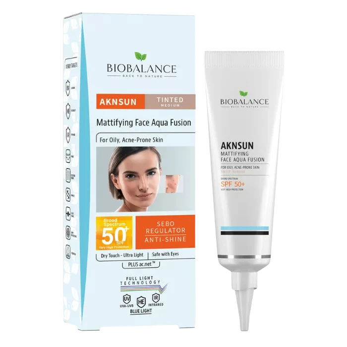 biobalance színezett hidratáló és mattító fényvédő arckrém spf50+ 40ml