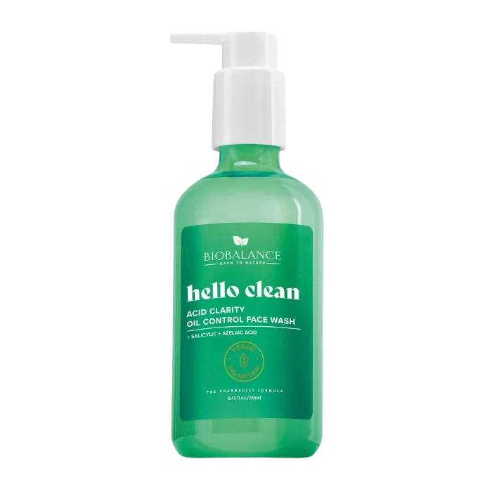 biobalance hello clean faggyútermelést szabályozó arclemosó gél szalicilsavval 250ml