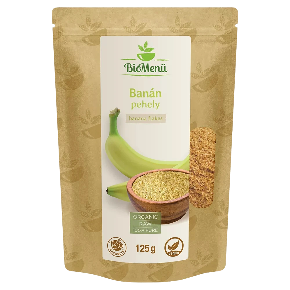 biomenÜ bio banán pehely 125g