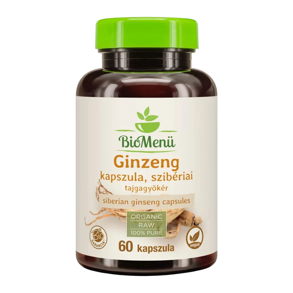 biomenÜ bio szibériai ginzeng 60db kapszula