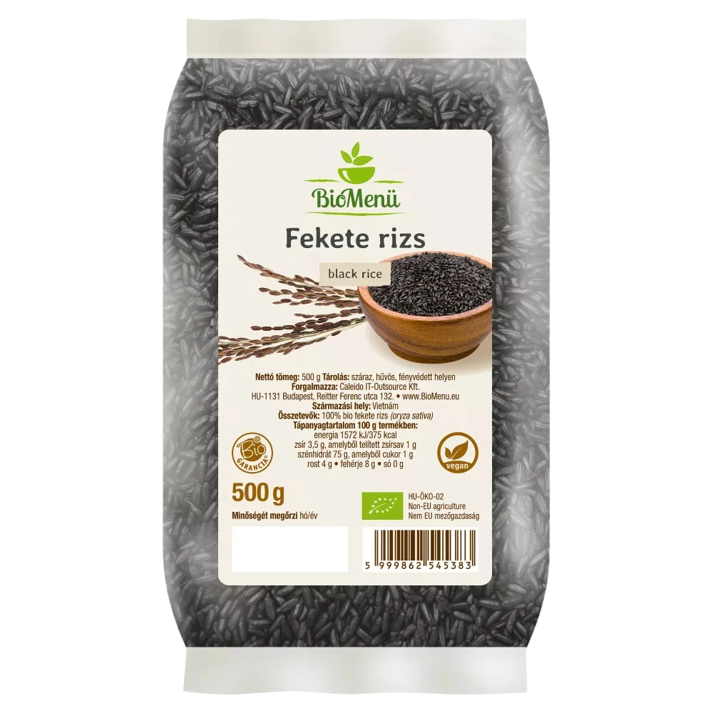 biomenÜ bio fekete rizs 500g