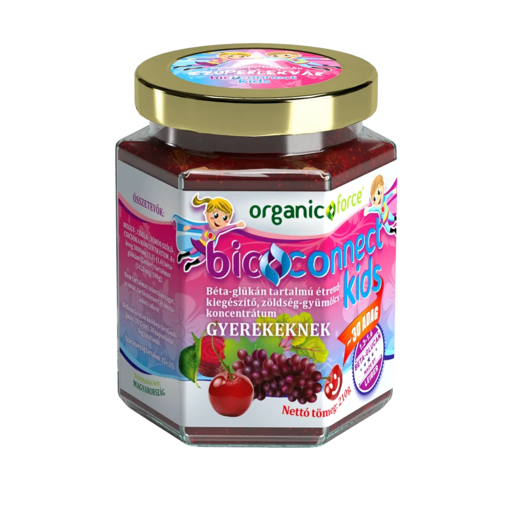 organic force bioconnect kids szuperlekvár 210g