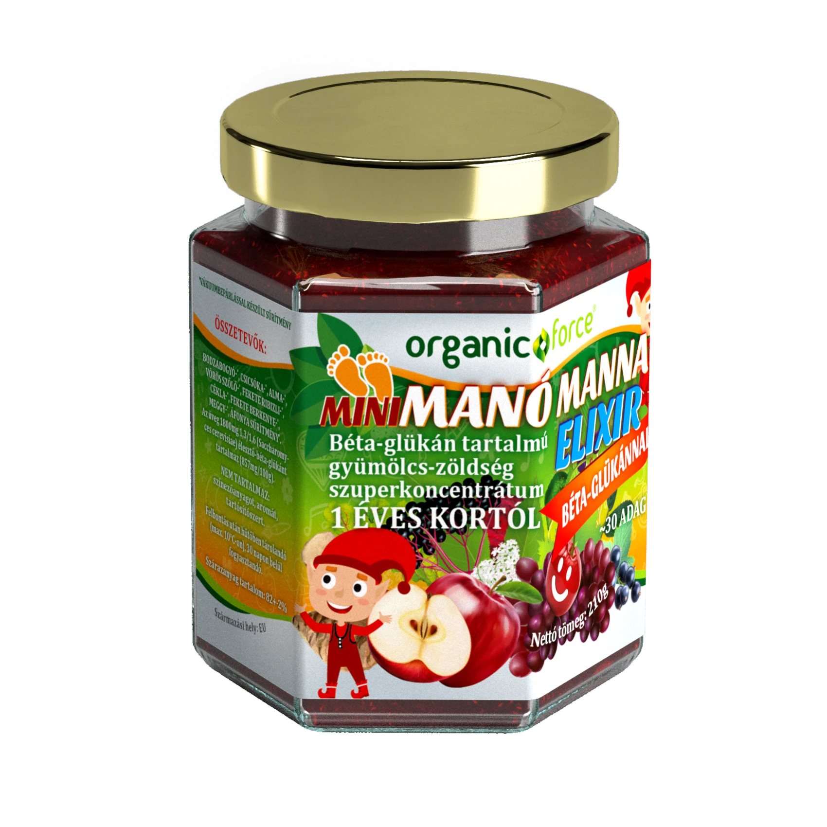 organic force mini manó manna elixír 210g