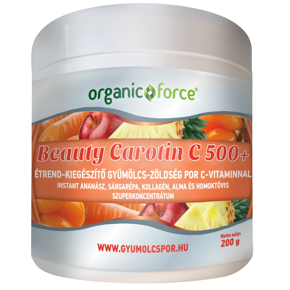 organic force beauty carotin c 500+ 200g