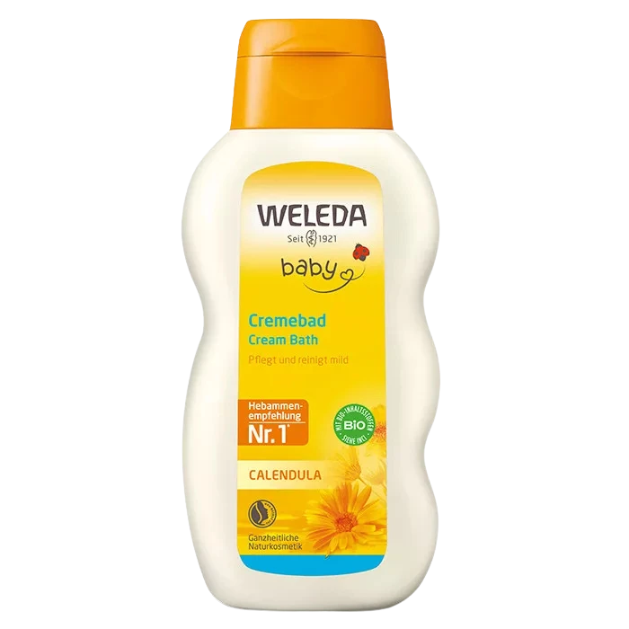 weleda bio körömvirágos natúr baba krémfürdető 200ml