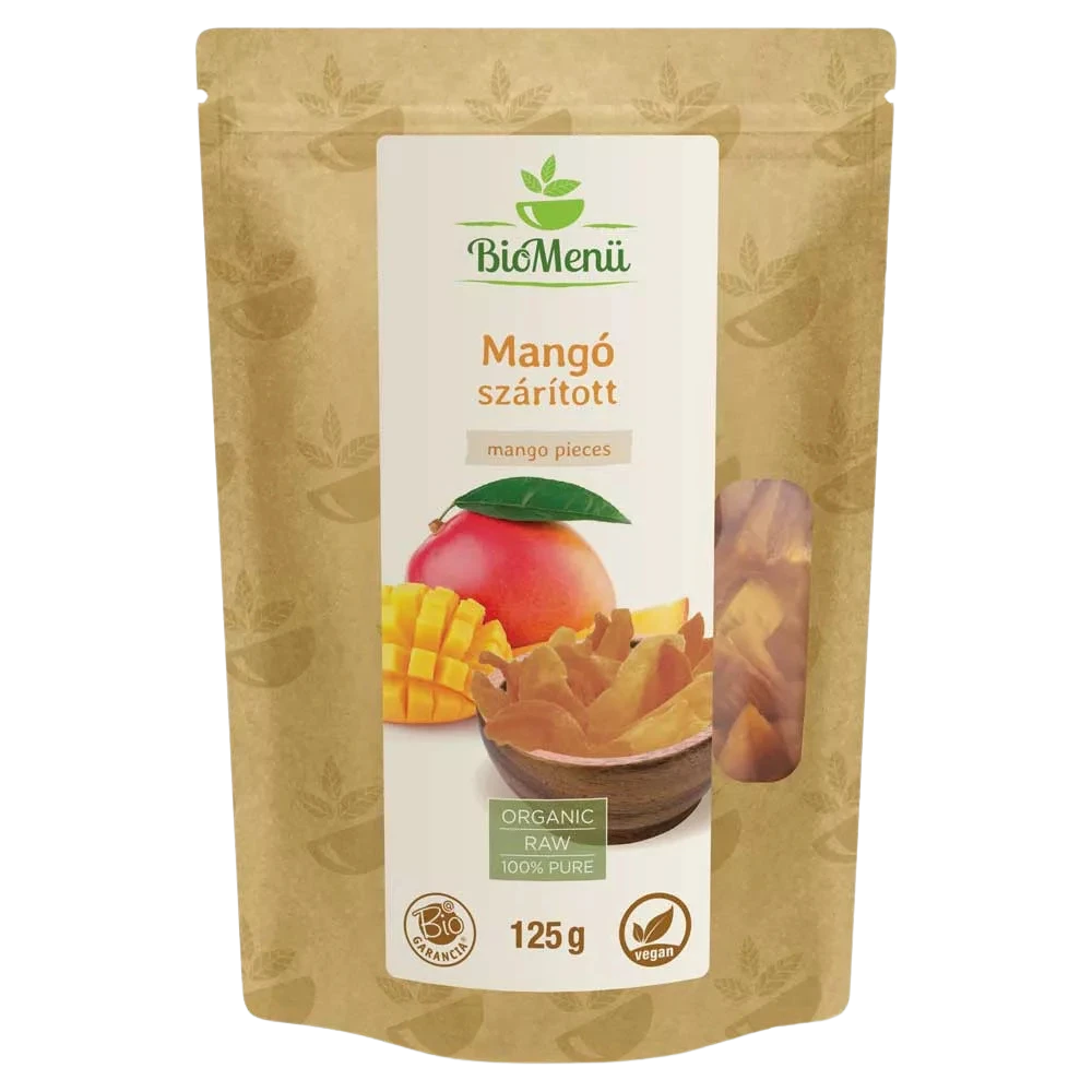 biomenÜ bio szárított mangó 125g