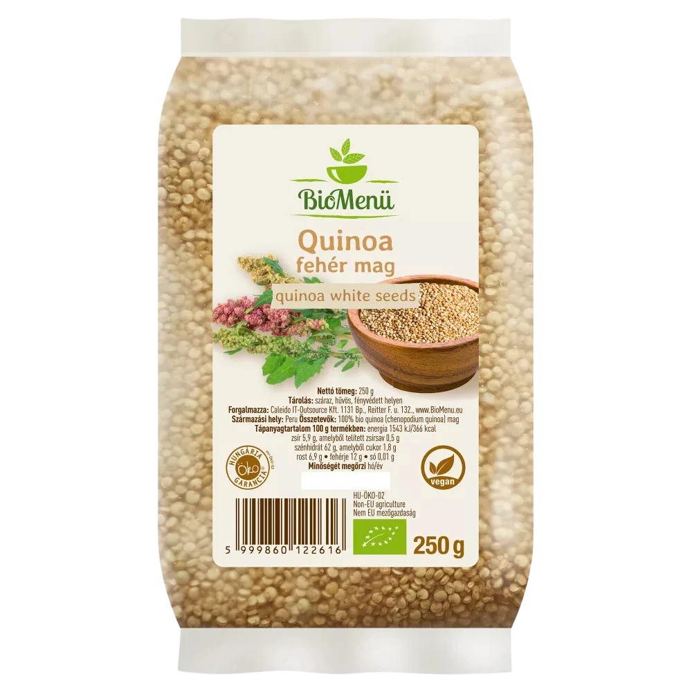 biomenÜ bio quinoa fehér mag 250g