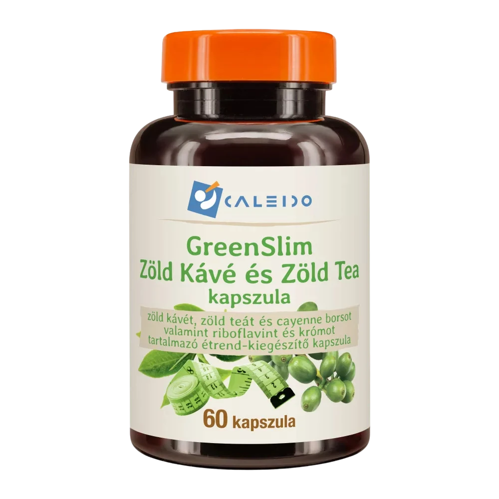 caleido greenslim zöld kávé és zöld tea kapszula 60db kapszula