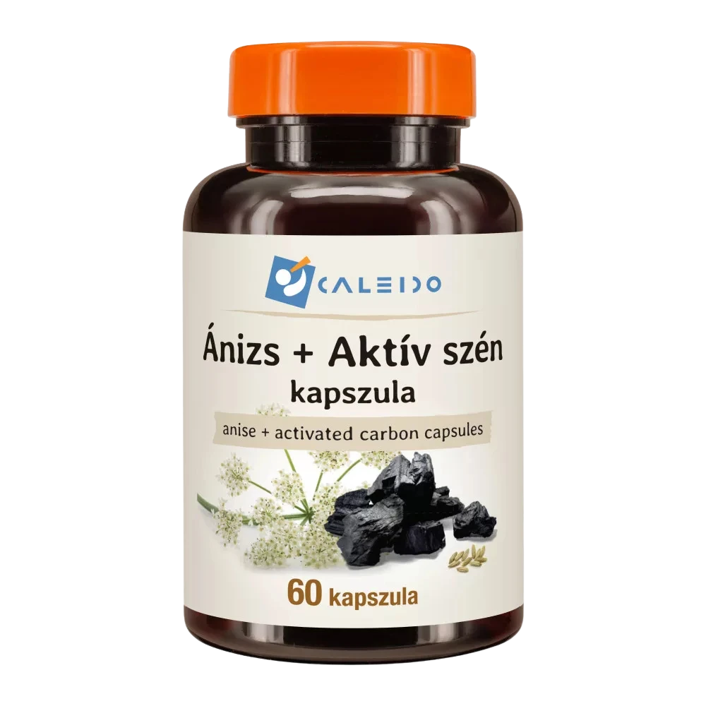 caleido Ánizs + aktív szén kapszula 60db kapszula