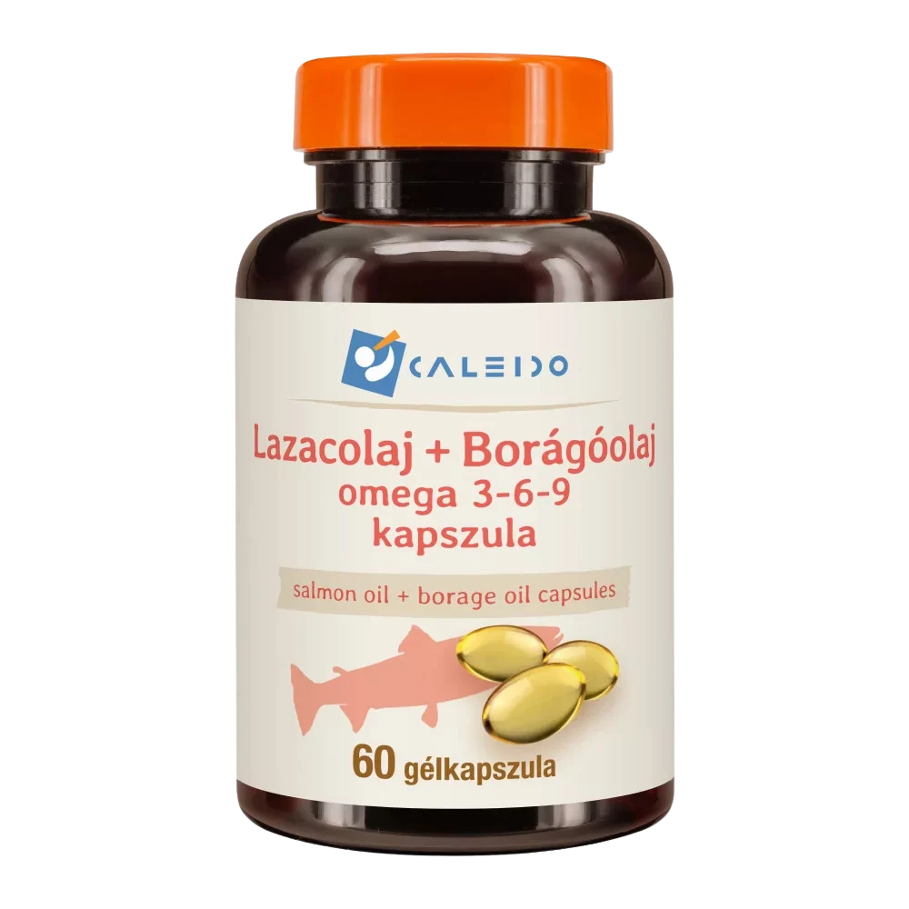 caleido lazacolaj + borágóolaj omega 3 6 9 gélkapszula 60db kapszula