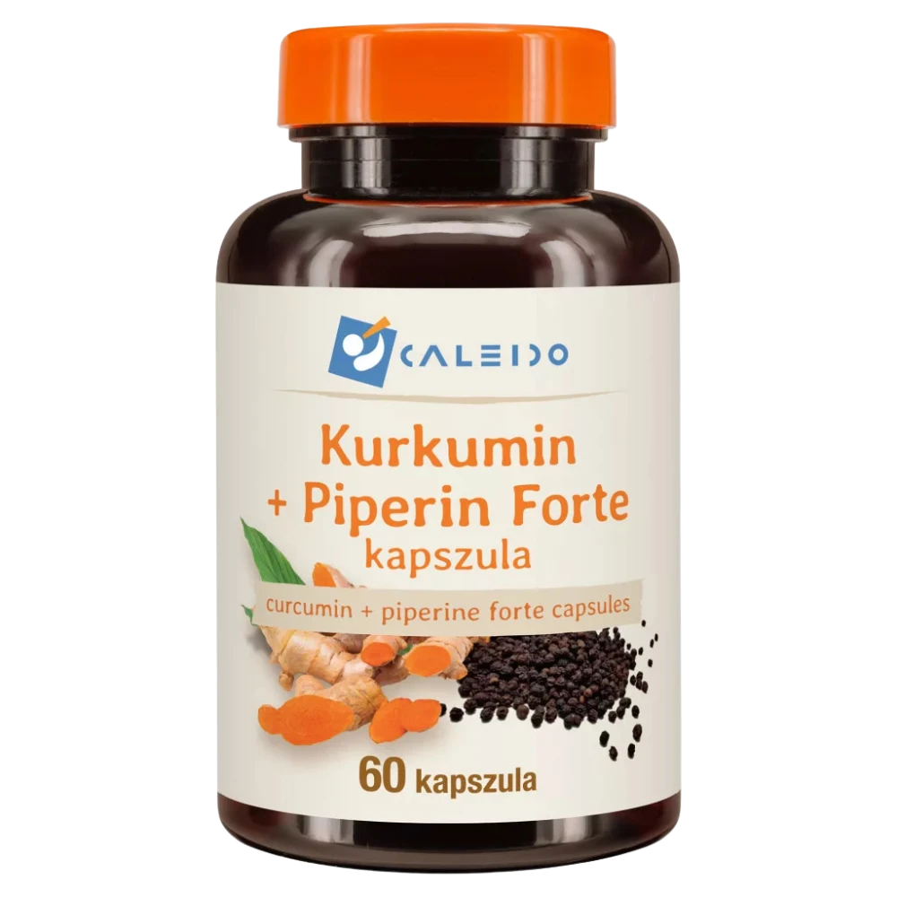 caleido kurkumin + piperin forte kapszula 60db kapszula