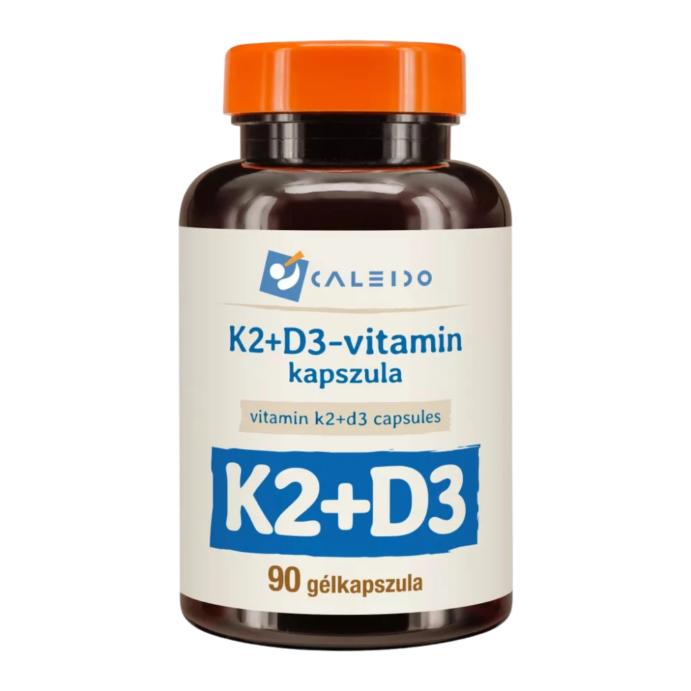 caleido k2 + d3 vitamin gélkapszula 90db kapszula